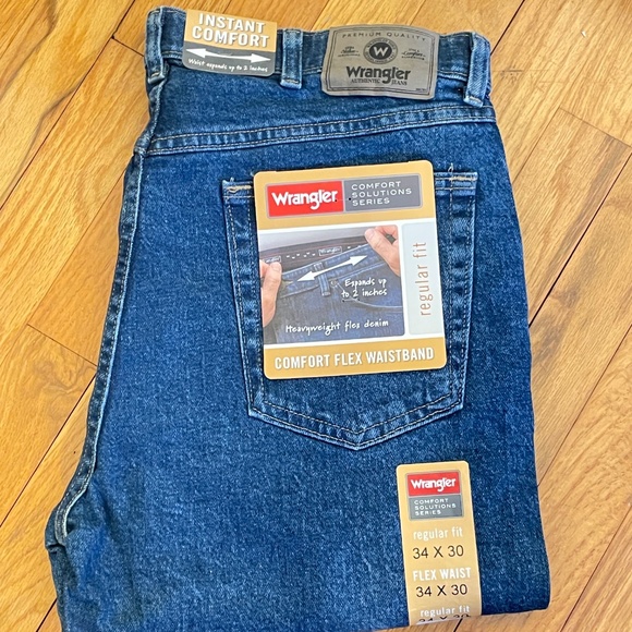 Wrangler Men's NWT Jeans 34x30 Regular Fit Comfort Solutions Series - Picture 1 of 12